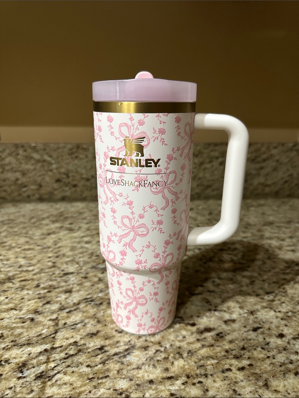 x LoveShackFancy Coquette Bow Quencher ProTour Flip Straw Tumbler, 30 oz